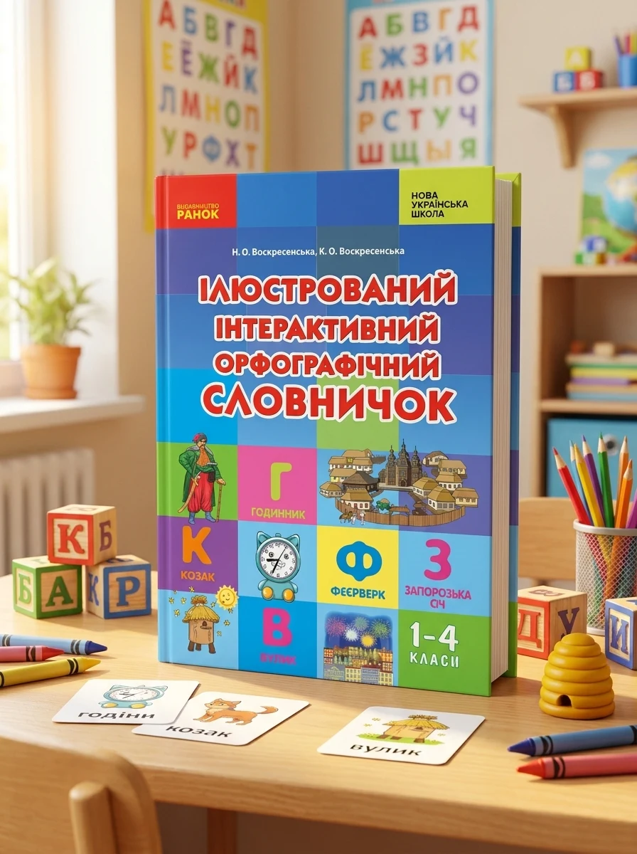 Ілюстрований інтерактивний орфографічний словничок. 1-4 класи