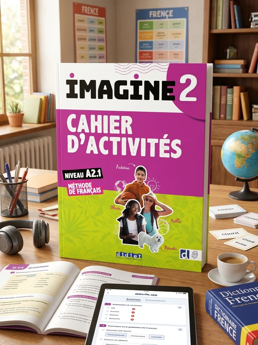 Imagine 2 A2.1 Cahier d'activites + didierfle.app — Вивчення мов