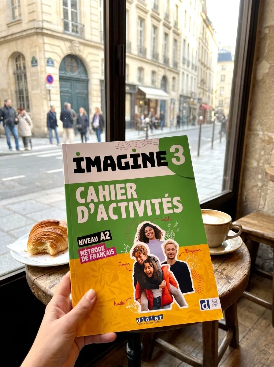 Imagine 3 A2.2 Cahier d'activités + didierfle.app (new ed.) — Флоренс Гемас, обкладинка