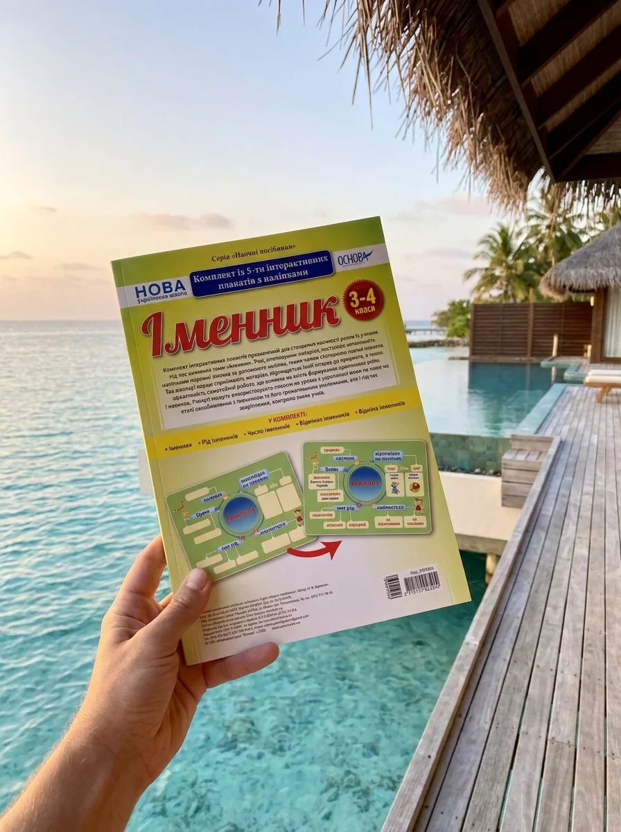 Іменник. Комплект із 5-ти інтерактивних плакатів з наліпками. 3-4 класи