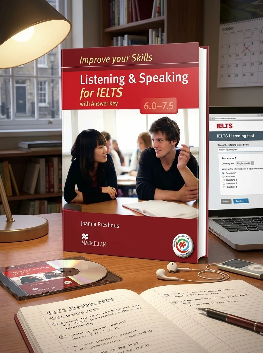 Improve your Skills for IELTS 6.0-7.5 Listening & Speaking + key + Audio CDs + MPO — Джоанна Прешоус, обкладинка