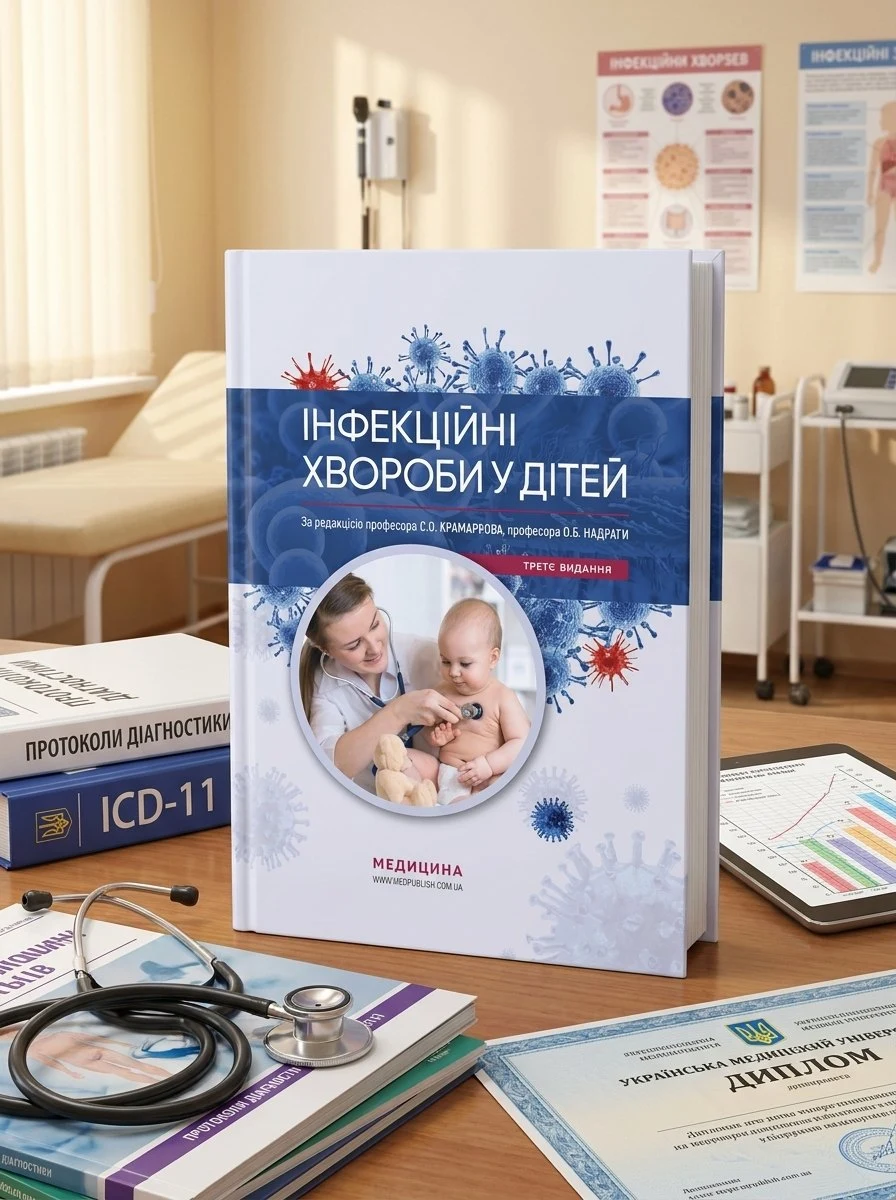 Інфекційні хвороби у дітей: підручник — С.О Крамарьов, обкладинка