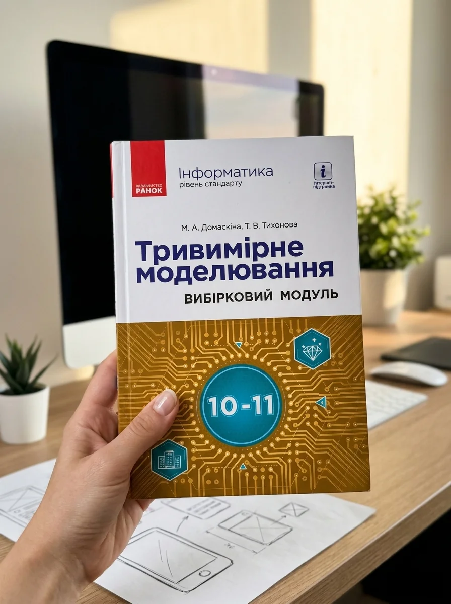 Інформатика. 10-11 клас. Тривимірне моделювання. Вибірковий модуль — Наука та психологія