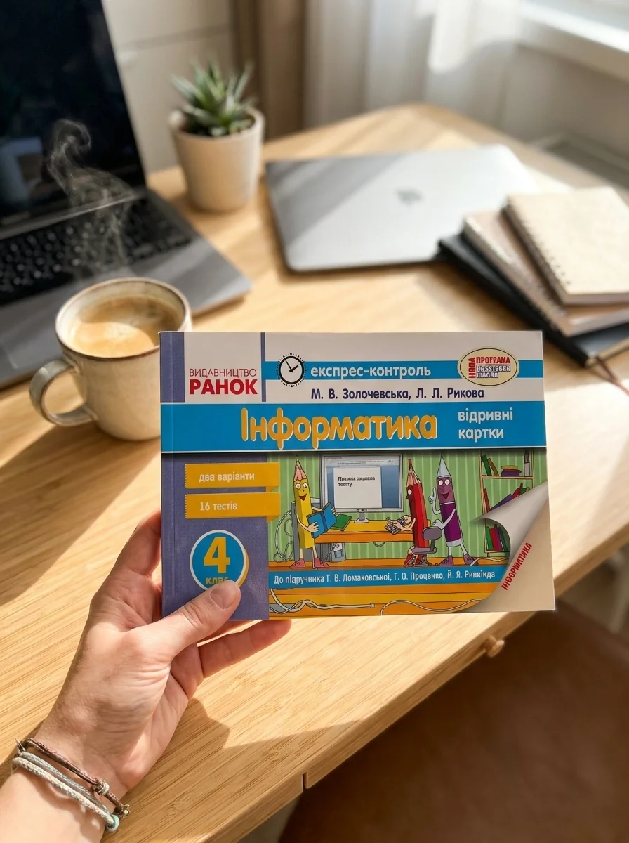 Інформатика. 4 клас. Експрес-контроль до підручника Г.В. Ломаковської, Г.О. Проценко, Й.Я. Ривкінда — Лариса Рикова, обкладинка