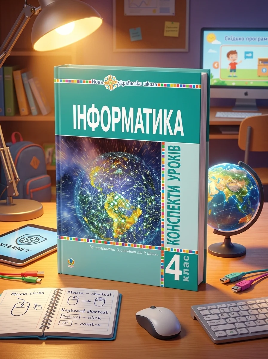 Інформатика. 4 клас. Конспекти уроків — Ольга Мочула, обкладинка