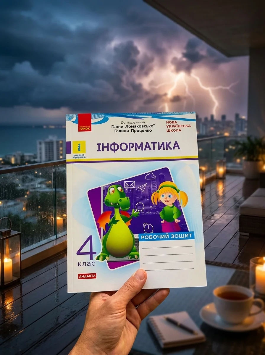 Інформатика 4 клас. Робочий зошит до підручника Ломаковської, Г. Проценко Г. — Лариса Рикова, обкладинка