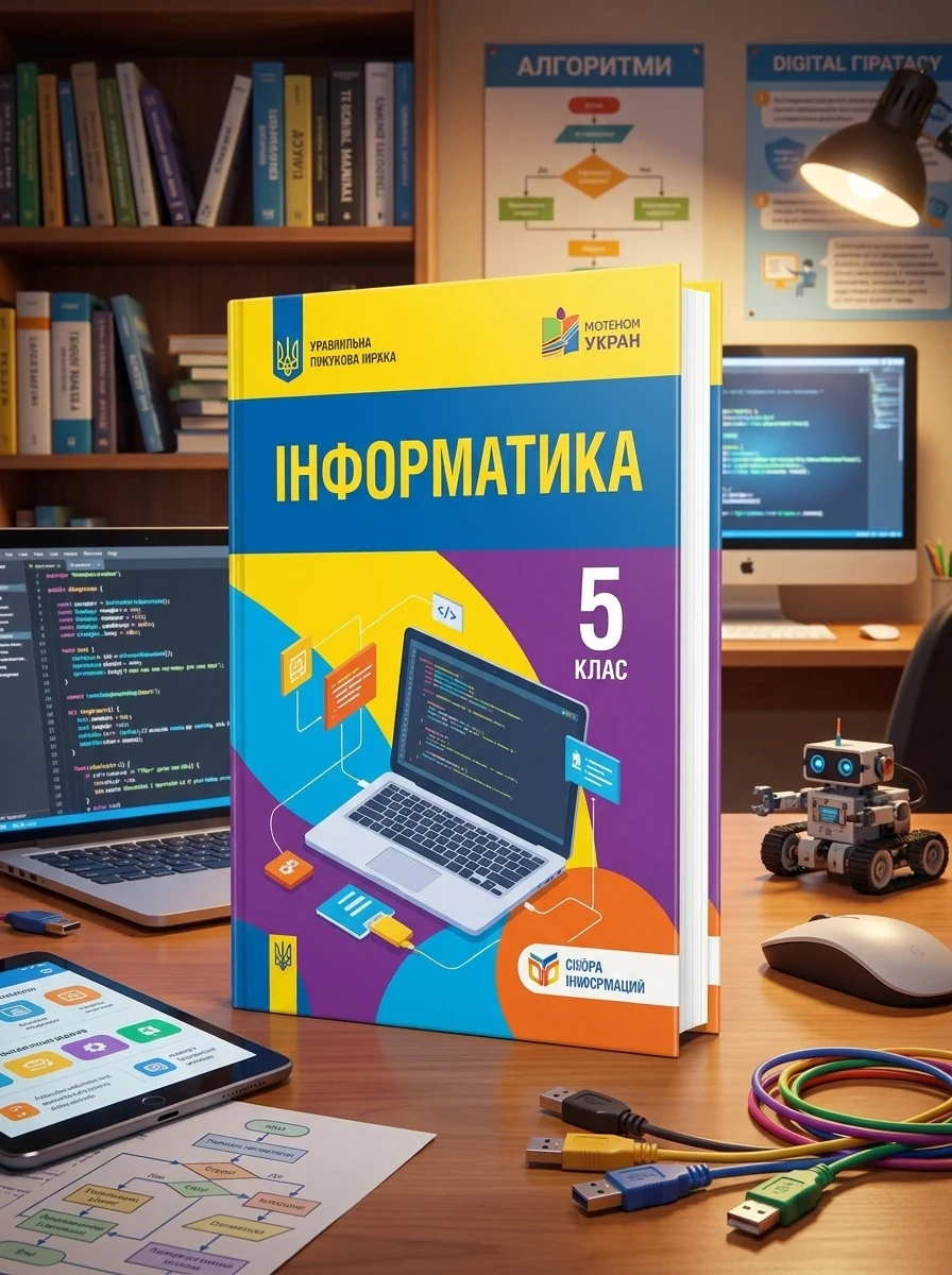 Інформатика 5 клас. Підручник — Джон Ендрю Біос, обкладинка