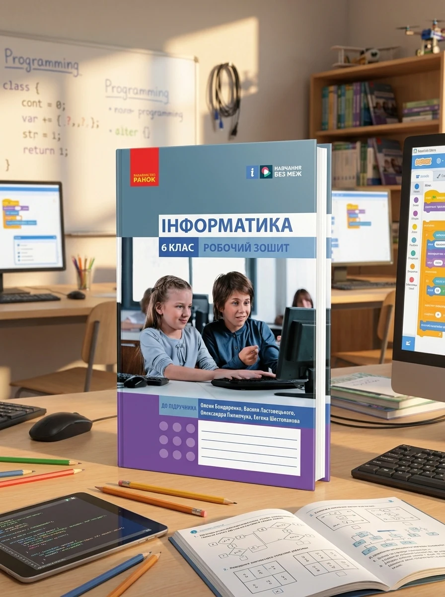 Інформатика. 6 клас. Робочий зошит до підручника Бондаренко О.О. та ін. — Дитяча література