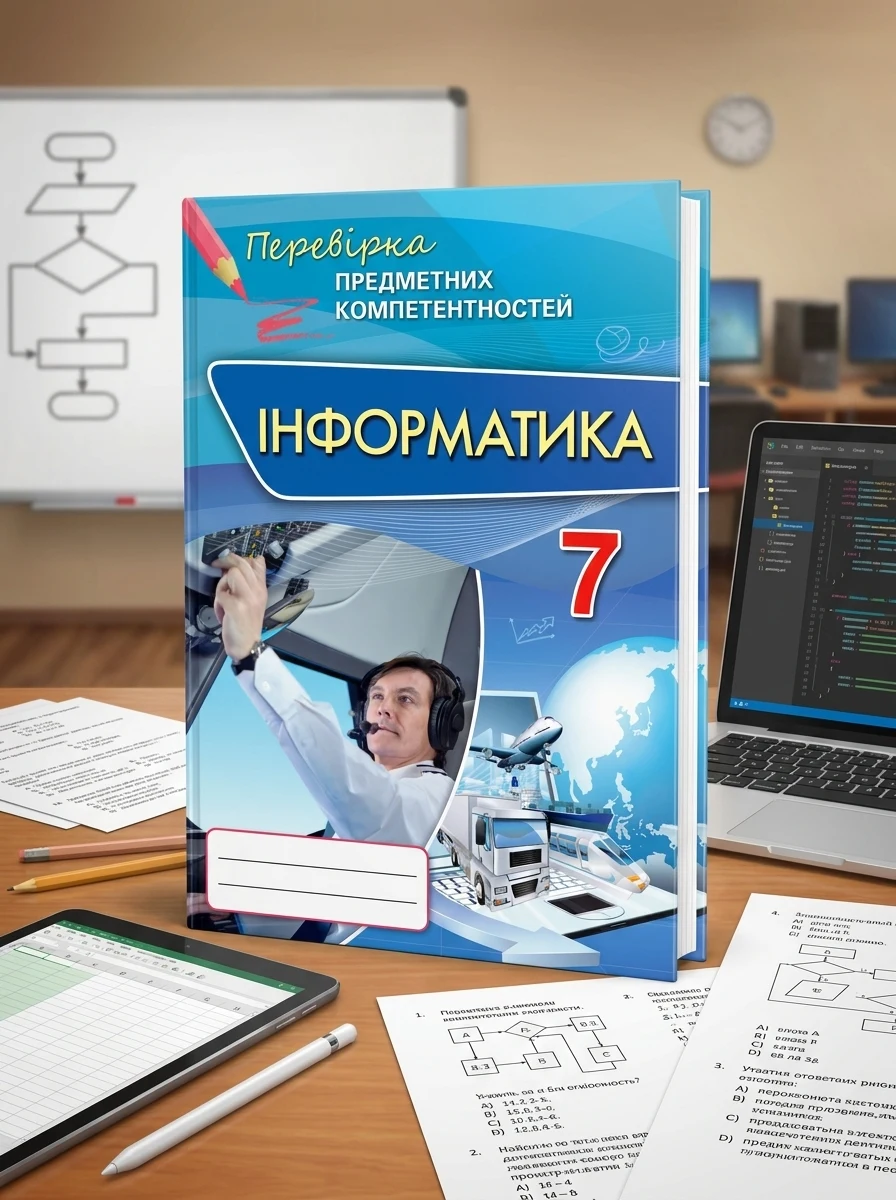 Інформатика. 7 клас. Перевірка предметних компетентностей. Збірник завдань для оцінювання навчальних досягнень — Наталія Морзе, обкладинка