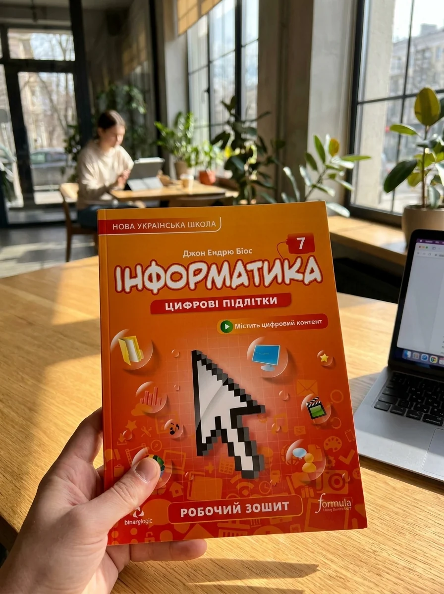 Інформатика 7 клас. Робочий зошит — Джон Ендрю Біос, обкладинка