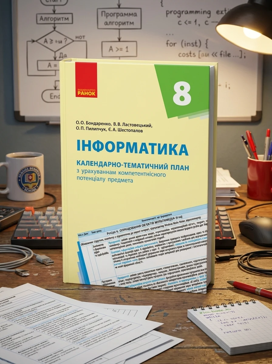 Інформатика 8 клас. Календарно-тематичний план