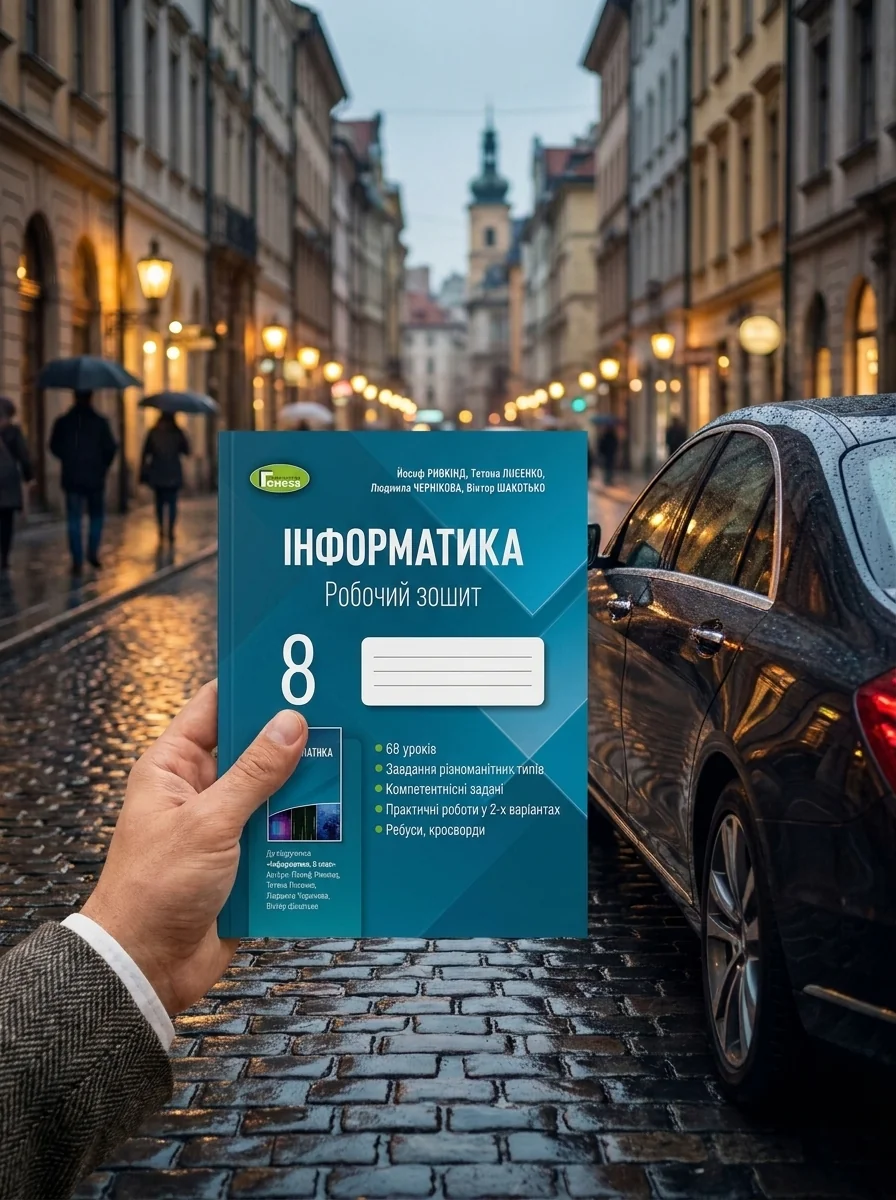 Інформатика 8 клас. Робочий зошит — Й. Я. Ривкінд, обкладинка