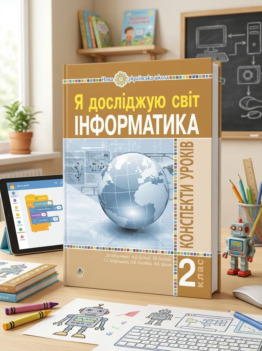 Інформатика. Конспекти уроків. 2 клас — Ольга Мочула, обкладинка