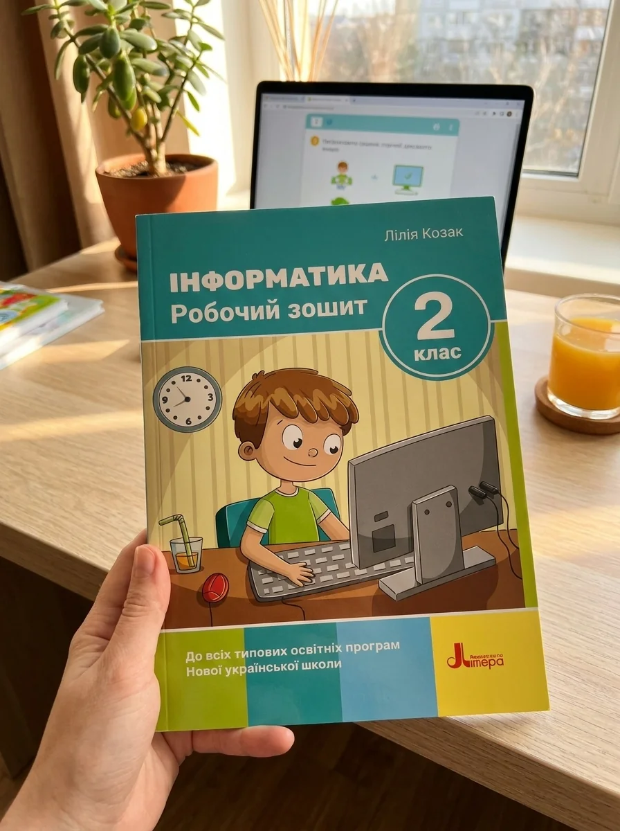 Інформатика. Робочий зошит. 2 клас. 2-ге видання — Лілія Козак, обкладинка