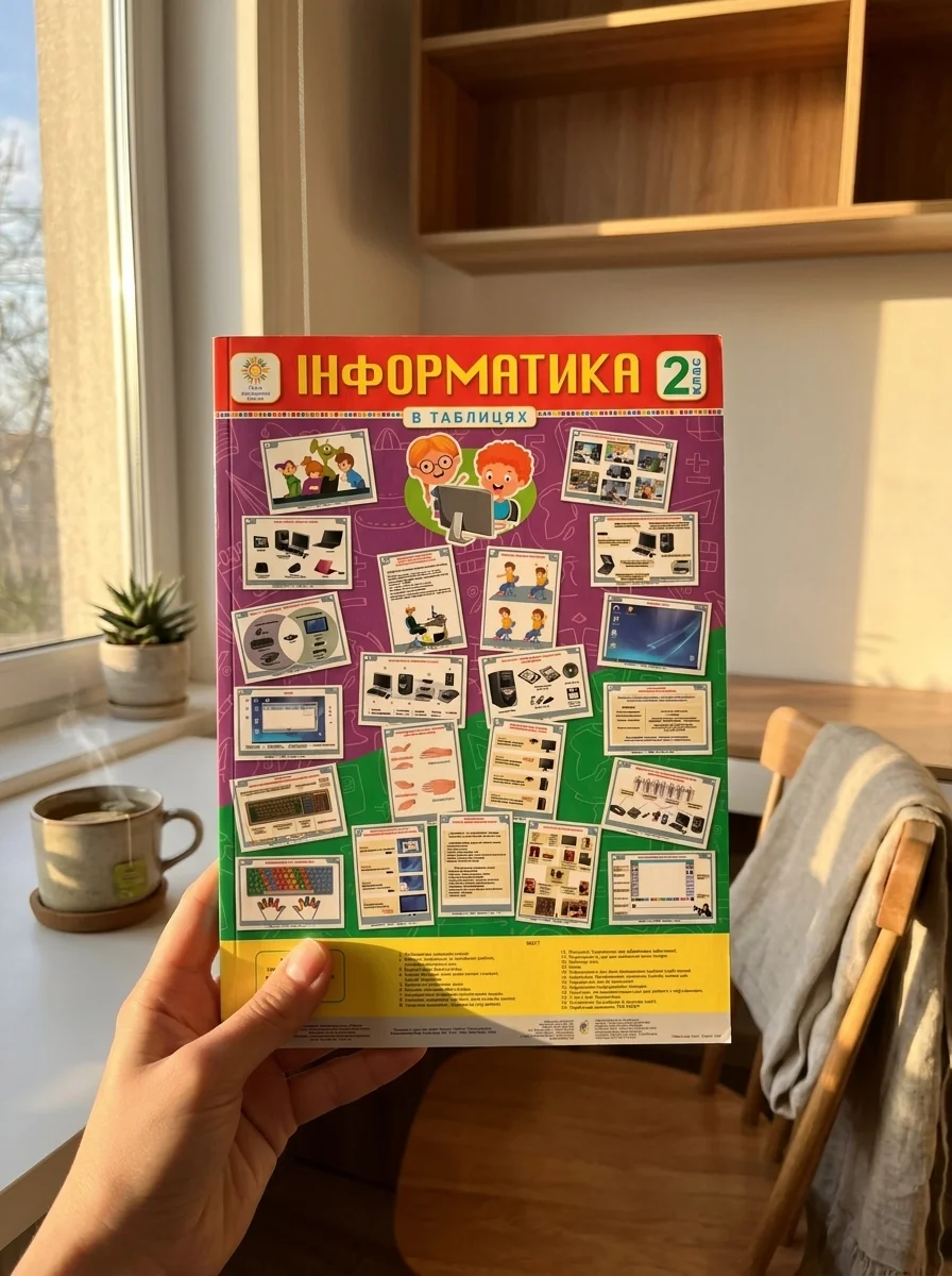 Інформатика в таблицях. 2 клас — Наталія Шевченко, обкладинка