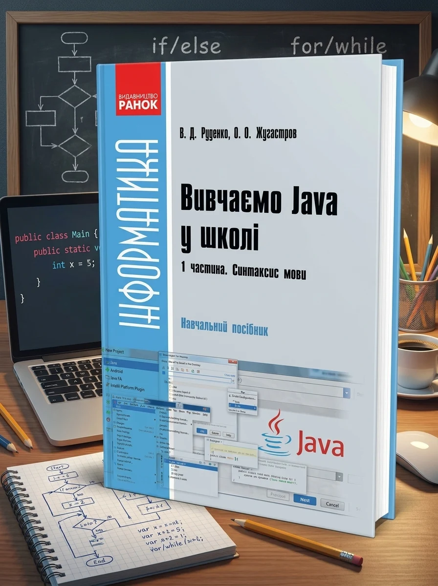 Інформатика. Вивчаємо Java у школі. Навчальний посібник у 2 частинах. Частина 1. Синтаксис мови — Вивчення мов