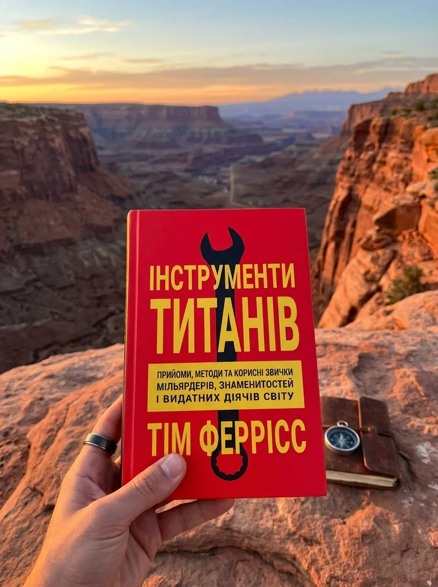 Інструменти титанів — Тімоті Феррісс, обкладинка