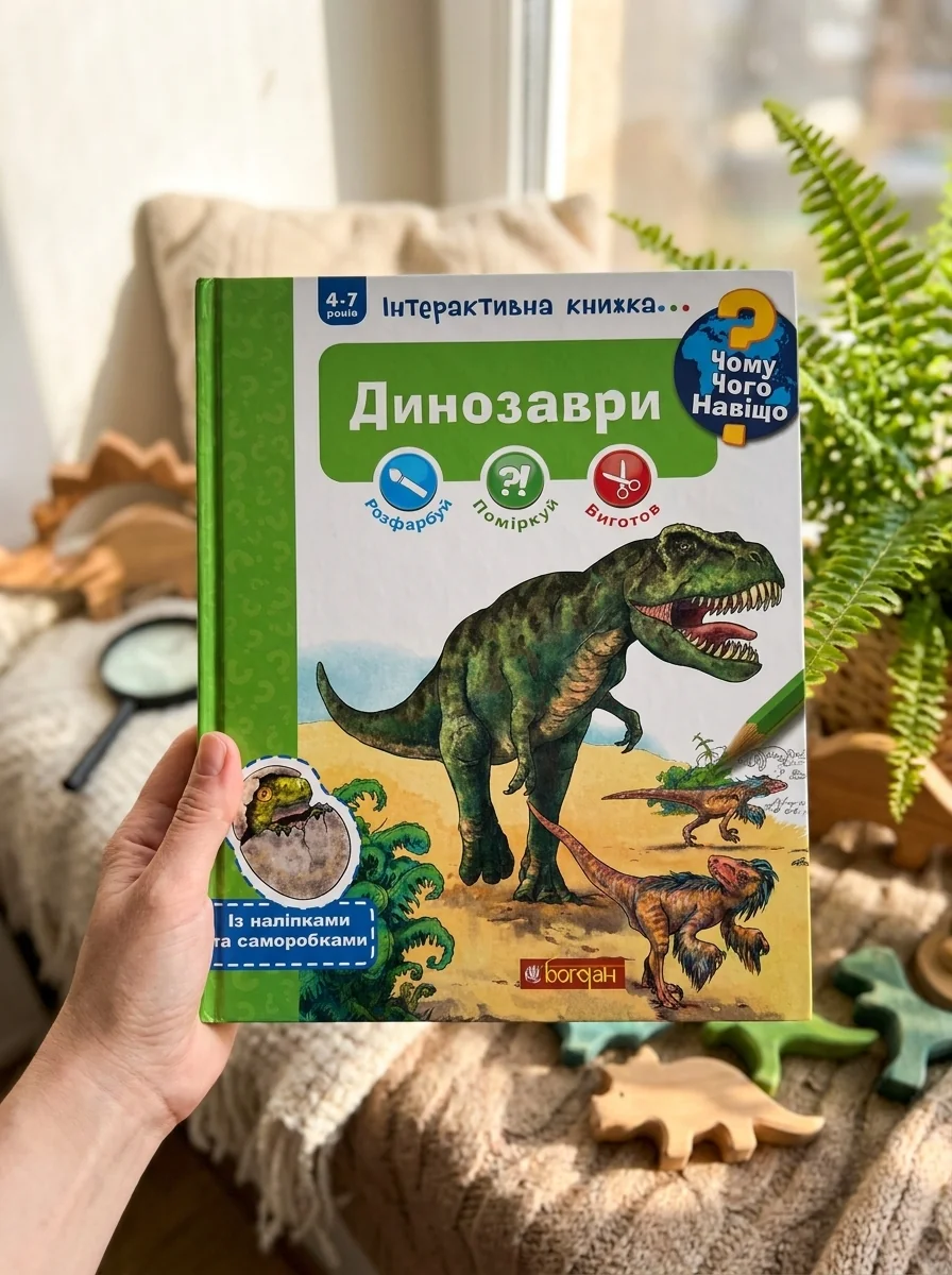 Інтерактивна книжка... Чому? Чого? Навіщо? Динозаври — фото 2