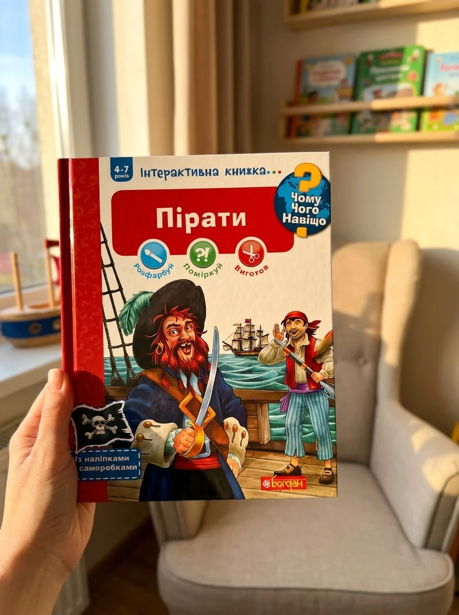 Інтерактивна книжка... Чому? Чого? Навіщо? Пірати — Книги-іграшки