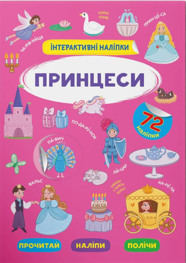 Інтерактивні наліпки. Принцеси,
