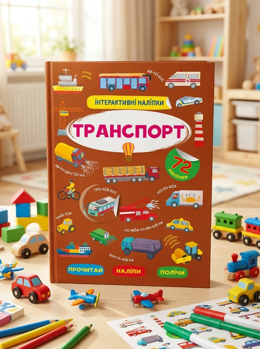 Інтерактивні наліпки. Транспорт — Дитяча література