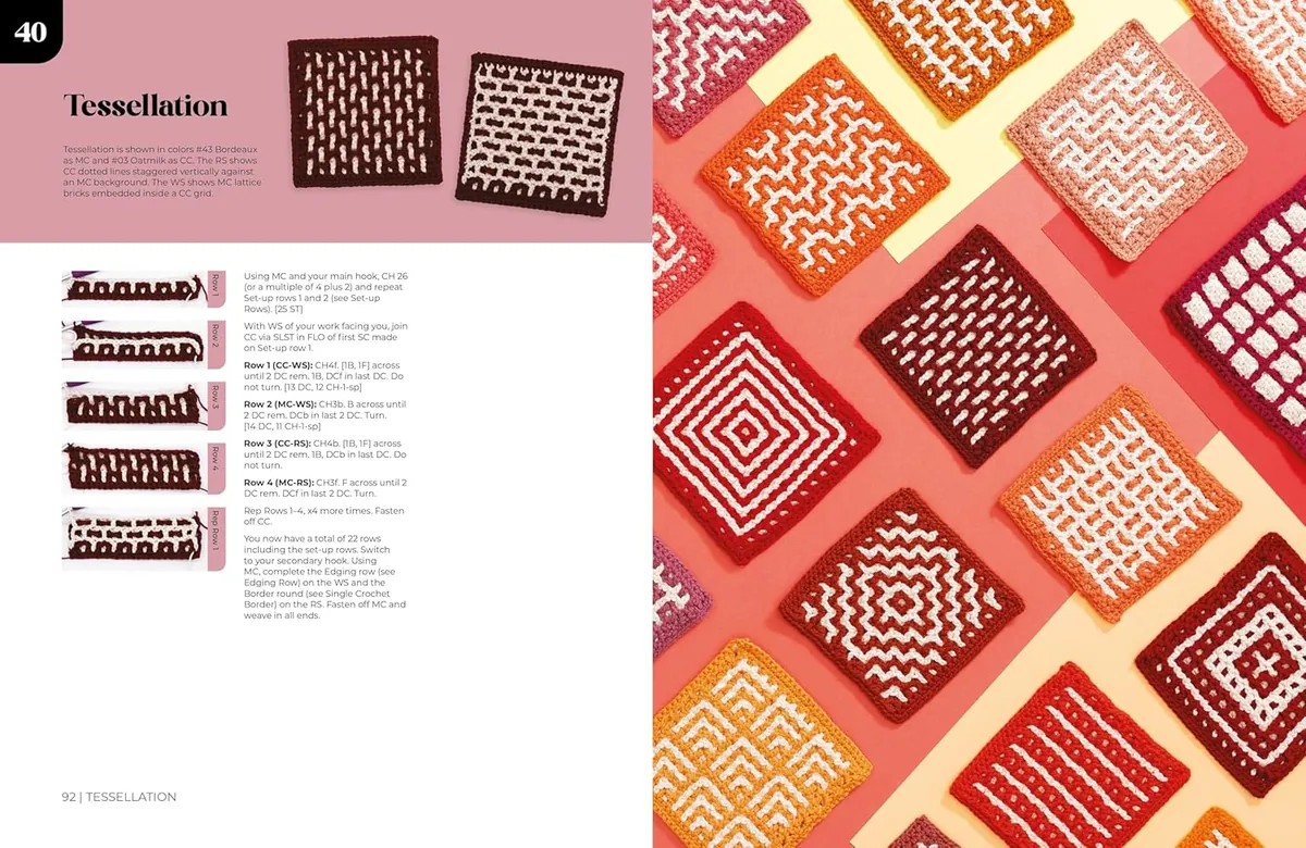 Interlocking Crochet: 50 Reversible Stitch Patterns and Five Projects for the Modern Crocheter — Ana-Maria Babanica, фото 6