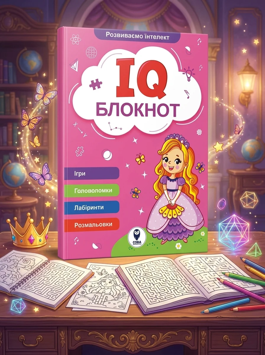 IQ Блокнот. Рожевий — Книги