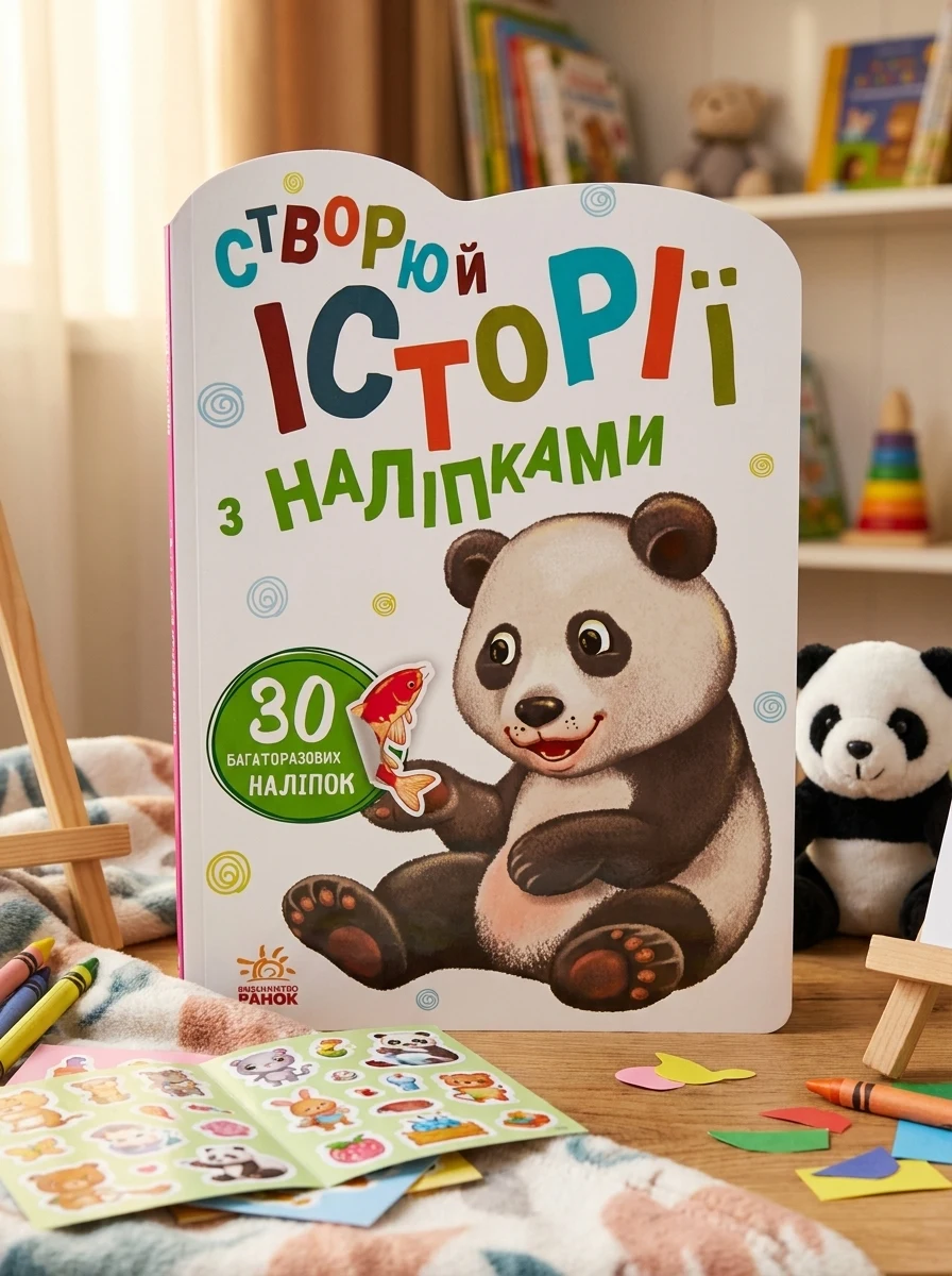 Історії з наліпками: Панда — Дитяча література