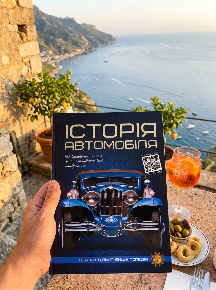 Історія автомобіля. Перша шкільна енциклопедія, обкладинка