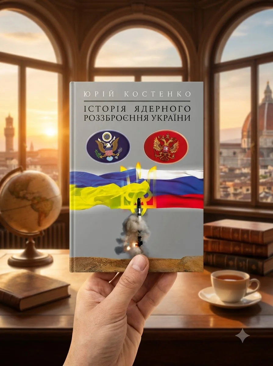Історія ядерного роззброєння України — Юрій Костенко, обкладинка