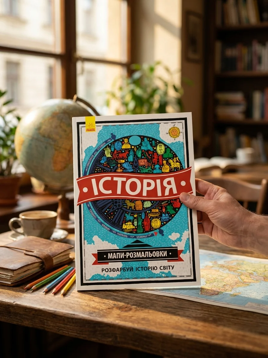 Історія. Мапи-розмальовки — Дитяча література