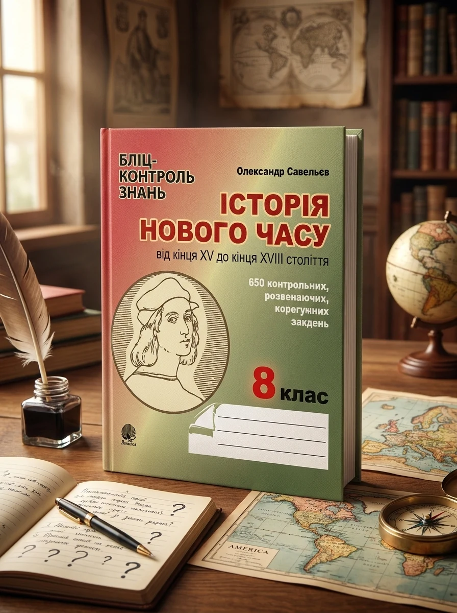 Історія Нового часу від кінця XV до кінця XVIII ст. Бліц-контроль знань. 8 клас — Дитяча література
