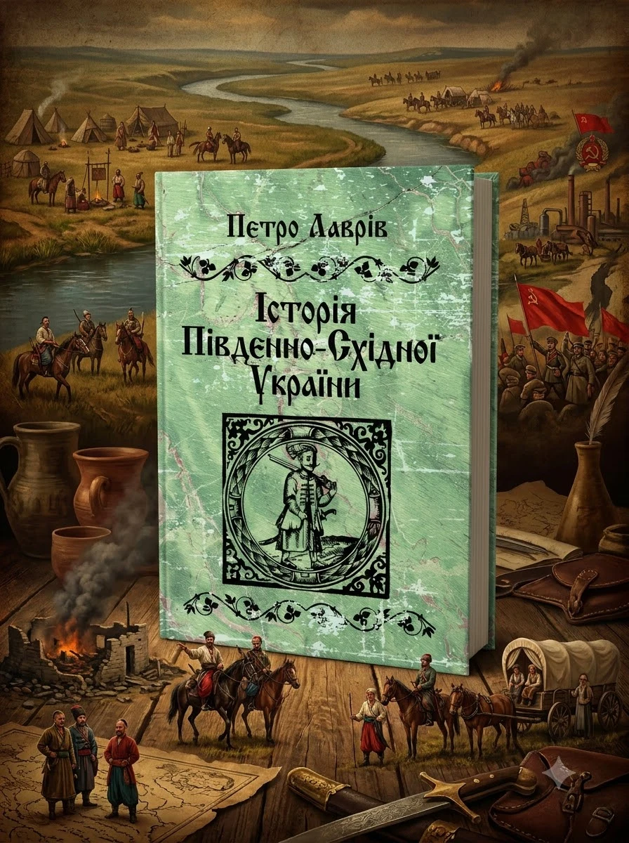 Історія південно-східної України — Лаврів Петро, обкладинка