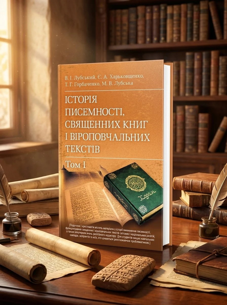 Історія писемності, священних книг і віроповчальних текстів. В 2-х томах — Лубський В.І., обкладинка