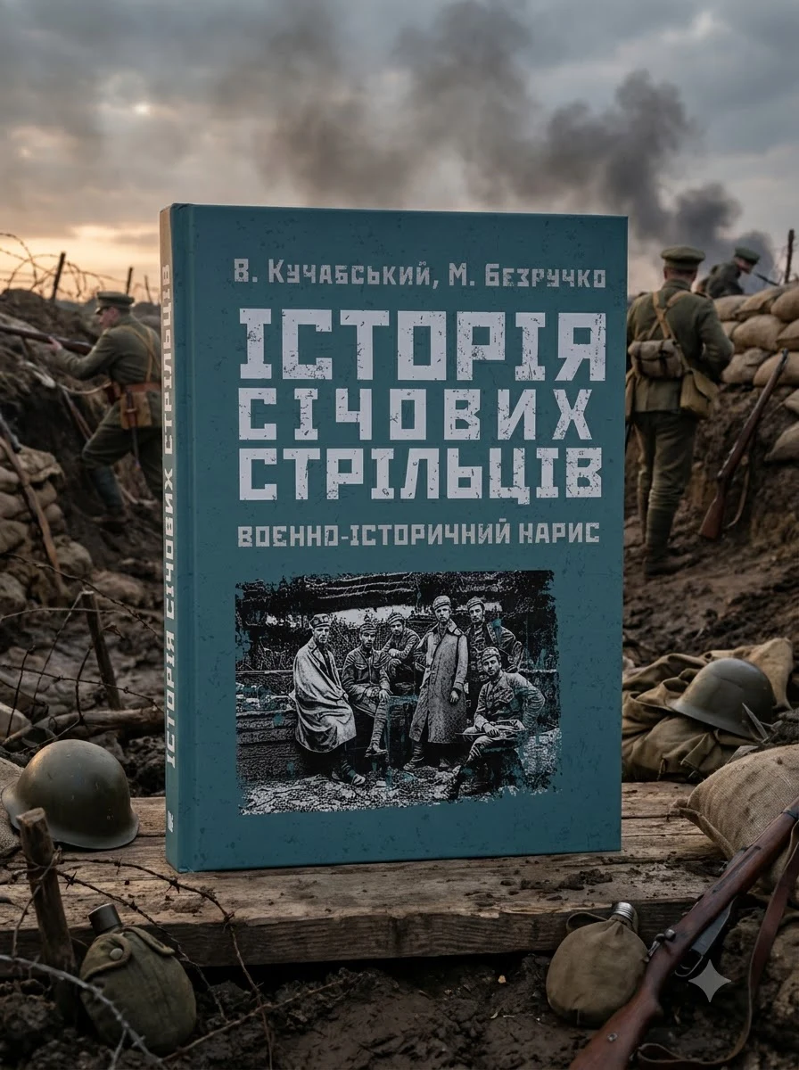 Історія січових стрільців: Воєнно-історичний нарис — Кучабський В., обкладинка