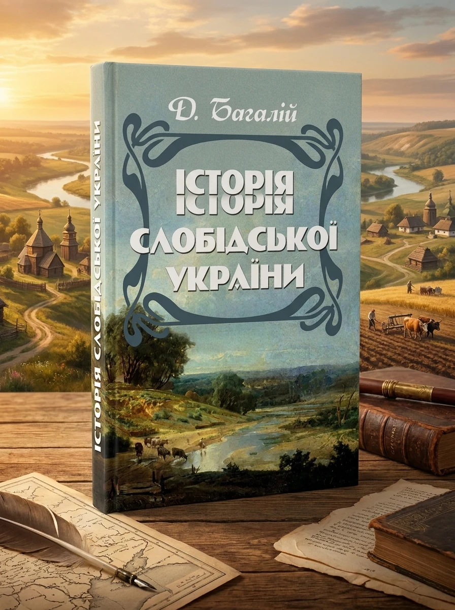 Історія Слобідської України. Збільшений формат — Багалій Д., обкладинка