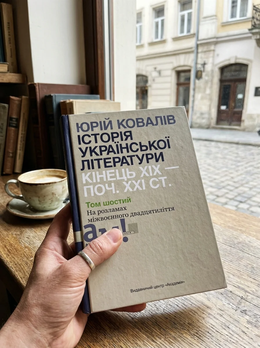 Історія української літератури. Кінець ХІХ - початок ХХІ ст. На розламах міжвоєнного двадцятиліття. Том шостий — Юрій Ковалів, обкладинка