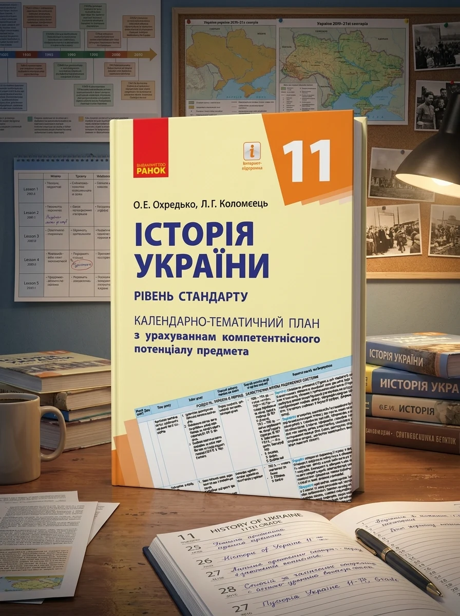Історія України 11 клас. Календарно-тематичний план. Рівень стандарту — Історія та публіцистика