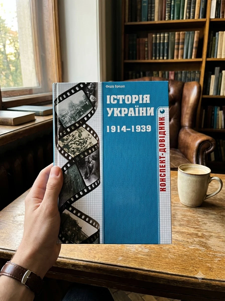 Історія України 1914-1939 років. Конспект-довідник — Федір Брецко, обкладинка