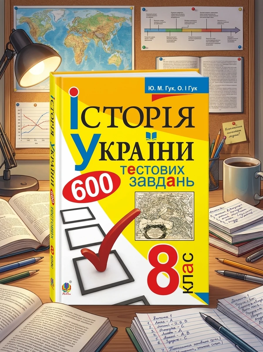 Історія України. 600 тестових завдань. 8 клас — Історія та публіцистика