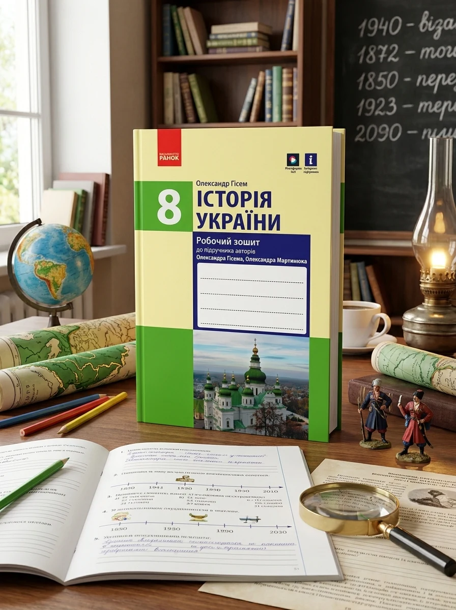Історія України. 8 клас. Робочий зошит (до підручника О.В Гісема, О.О. Мартинюка) Оновлене видання — Історія та публіцистика