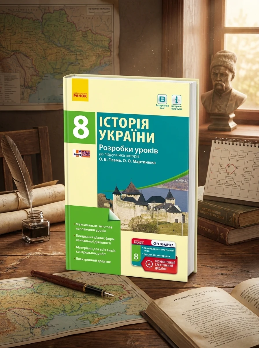 Історія України. 8 клас. Розробки уроків (до підручника Гісема, Мартинюка) — Історія та публіцистика