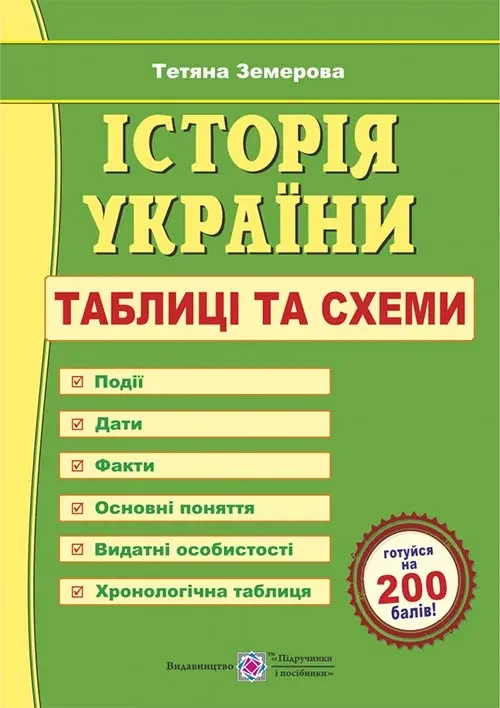 Історія України. Таблиці та схеми. Оновлений