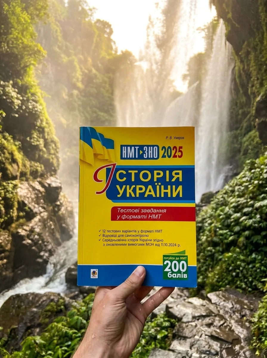 Історія України. Тестові завдання у форматі НМТ - 2025 — Руслан Умєров, обкладинка
