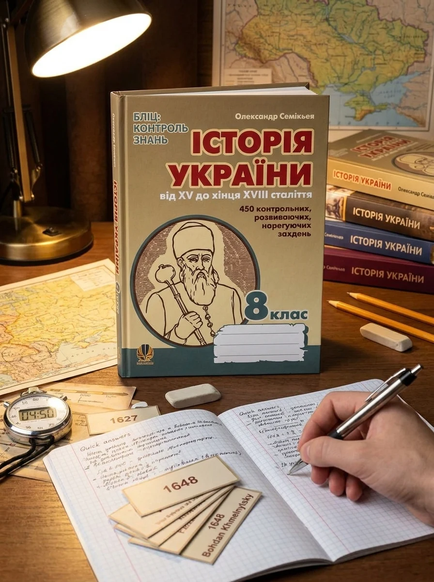 Історія України від XV кінця XVIII ст. Бліц-контроль знань. 8 клас — фото 2