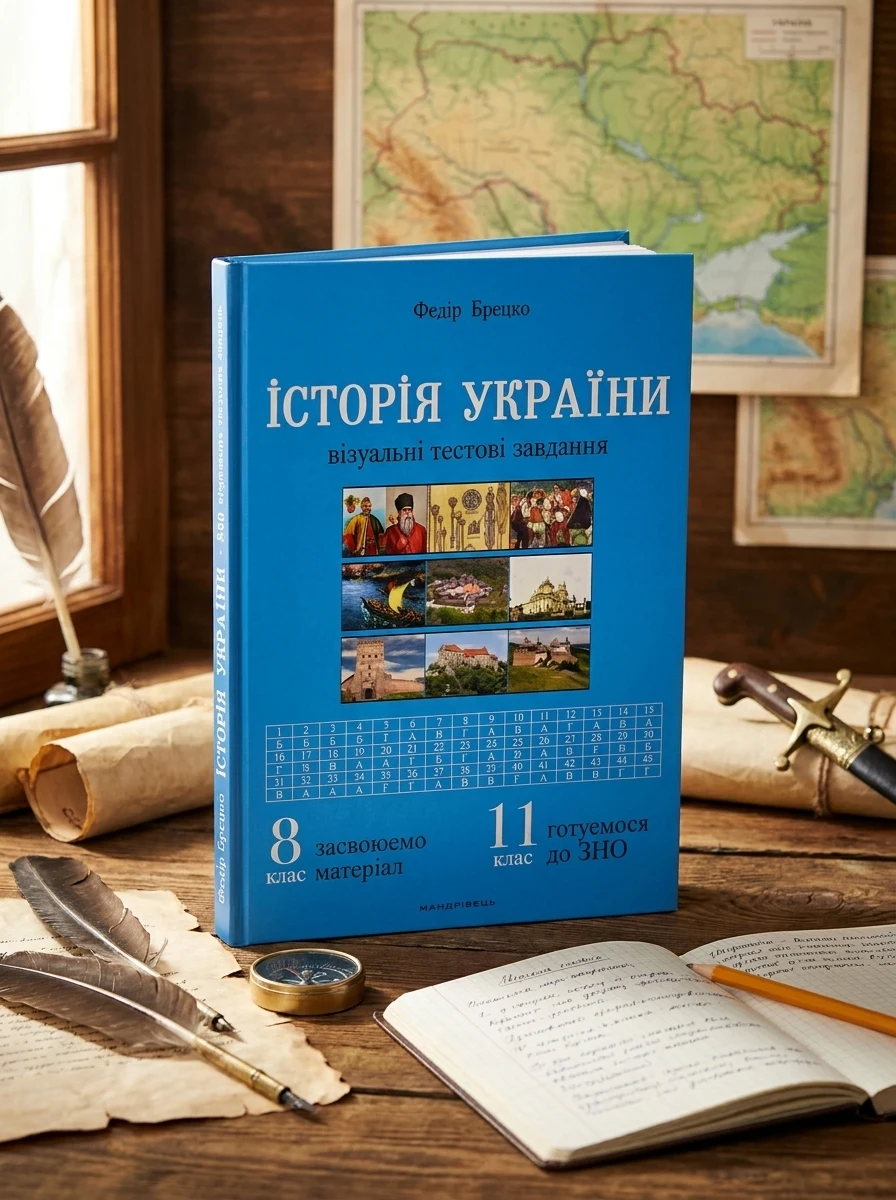 Історія України. Візуальні тестові завдання. 8 клас — Брецко Ф., фото 2
