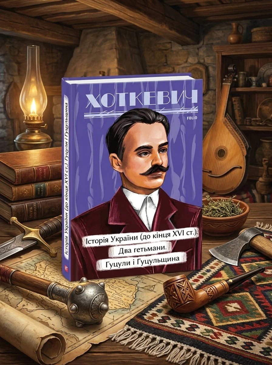 Історичні нариси. Історія України (до кінця XVI століття). Два гетьмани. Гуцули і Гуцульщина — Гнат Хоткевич, обкладинка