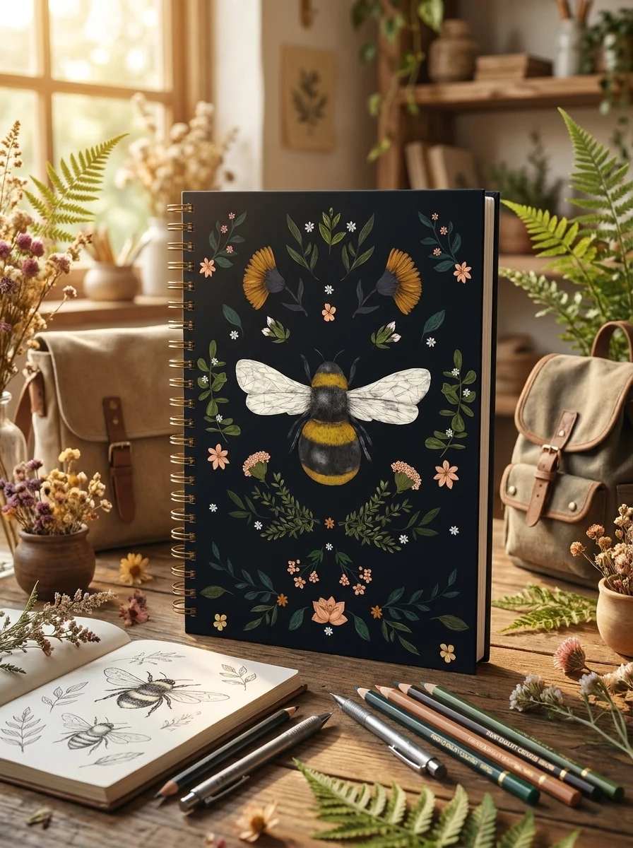 Jade Mosinski: Bee (Spiral Bound Pocket Notebook) — Комікси та манґи
