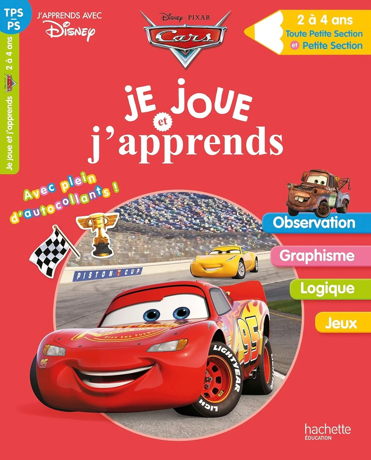 Je joue et j'apprends Cars TPS-PS,
