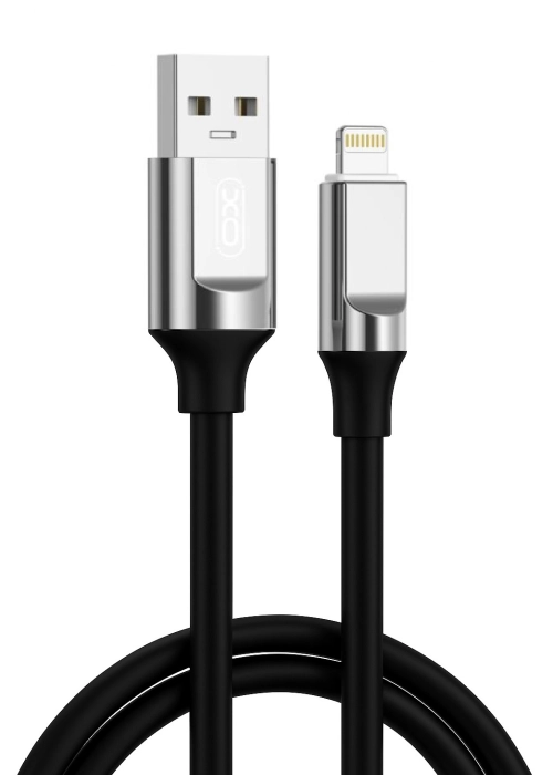 кабель XO NB251 Liquid Silicone Rubber USB-A to Lightning - 6A - 1m (Чорний)